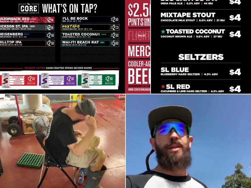 Core Brewing & Distilling Co. Menu