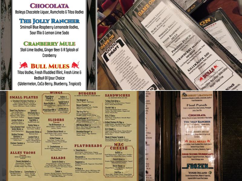 Game On Menu