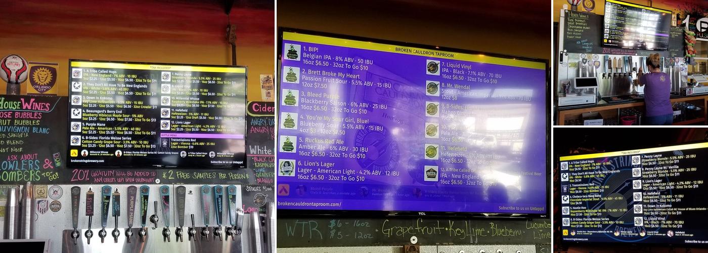 Broken Strings Brewery Menu