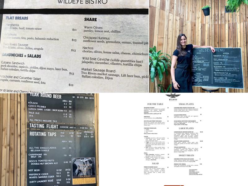 Wildeye Brewing Menu