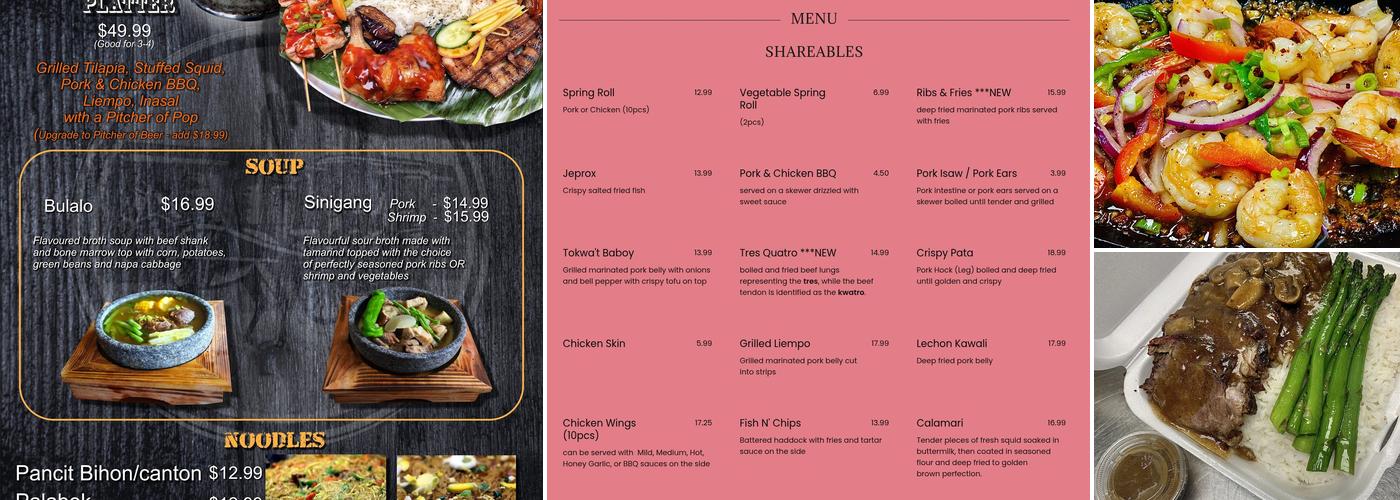 Intramuros Restobar & Grill Menu