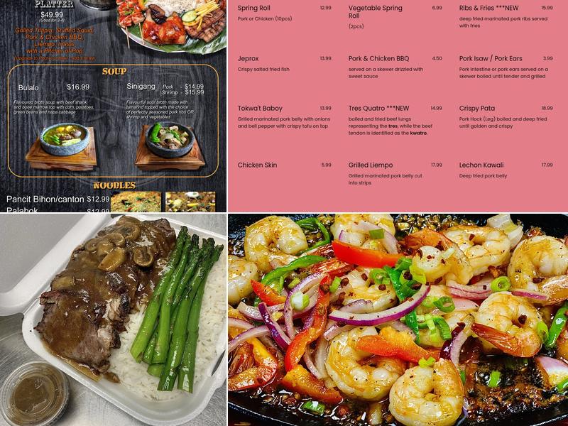 Intramuros Restobar & Grill Menu