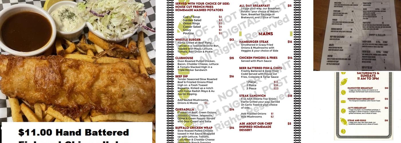 Ogden Whistle Pub Menu