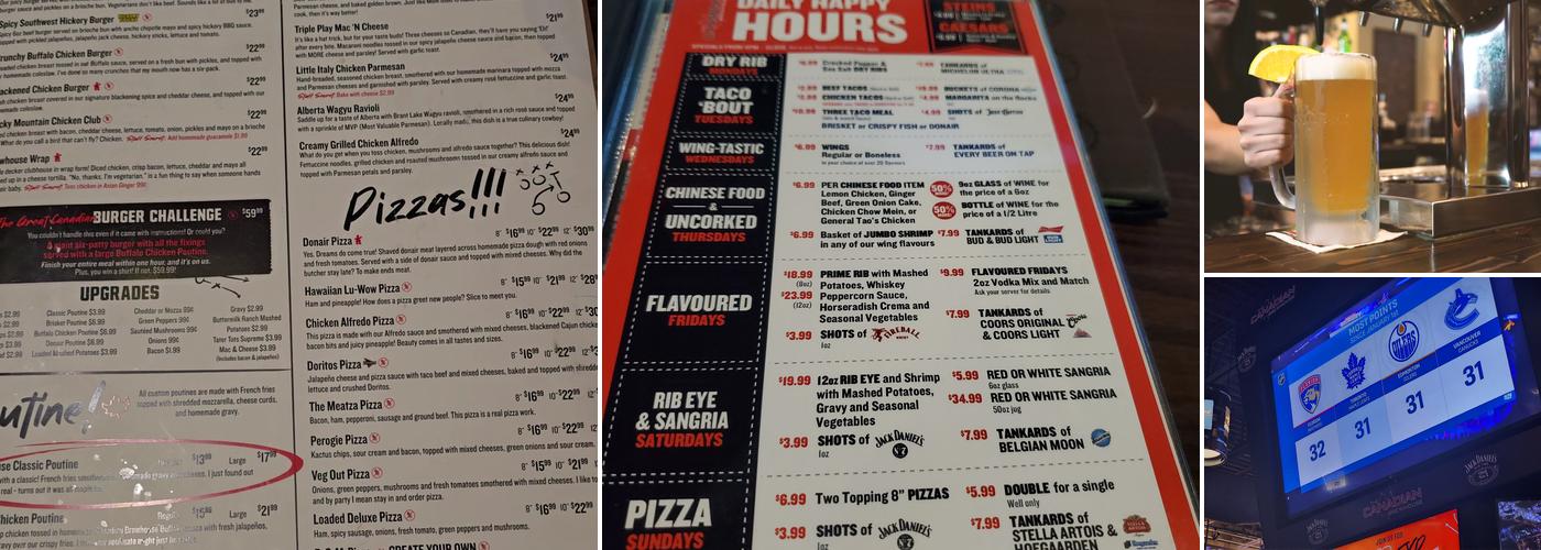 The Canadian Brewhouse (Calgary Northgate) Menu