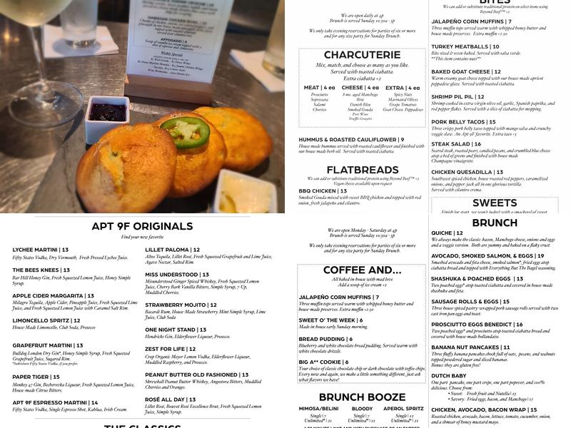 Apt. 9F Menu