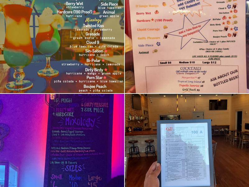 Daiquiris & More Menu