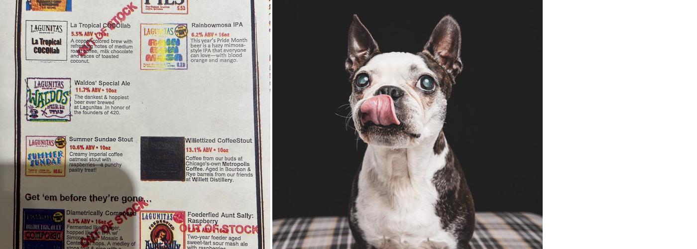 Lagunitas Brewing Company Chicago Menu