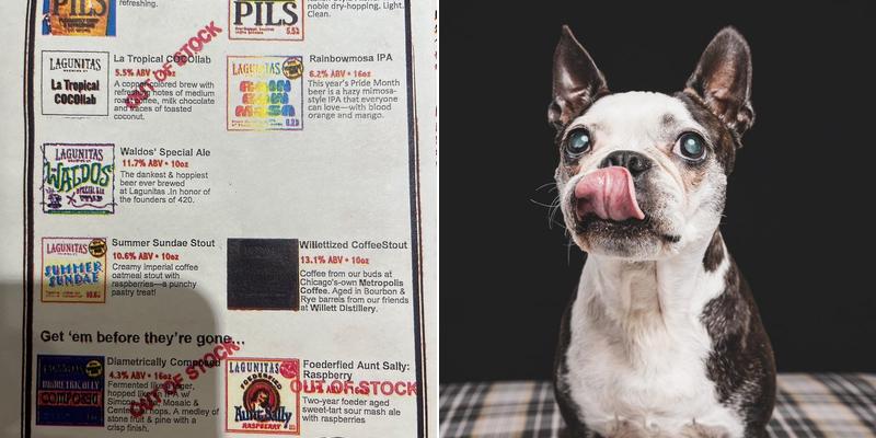 Lagunitas Brewing Company Chicago Menu