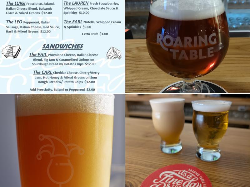 Roaring Table Brewing Co. Menu