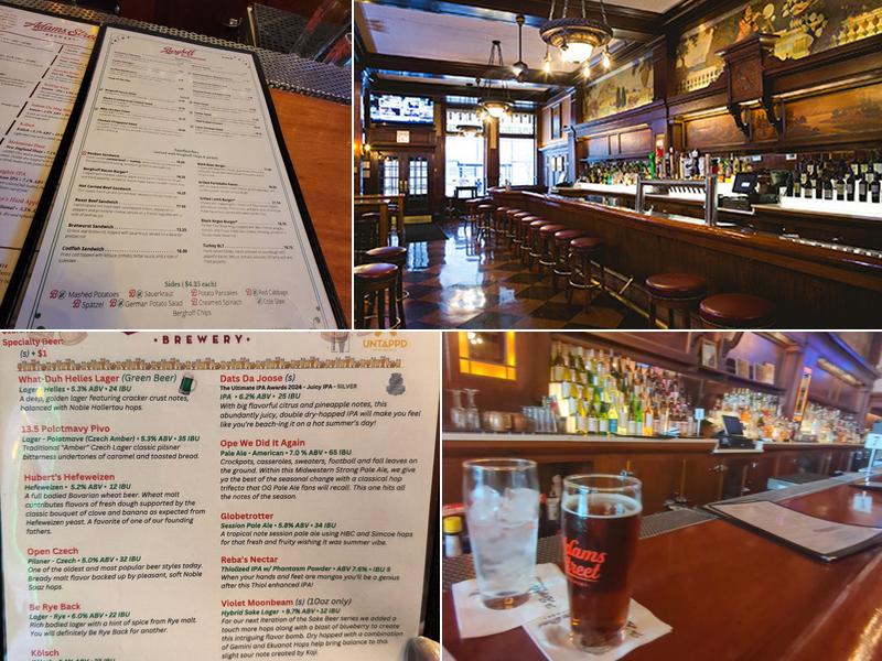 Adams Street Brewery Menu