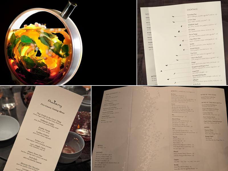 The Aviary Menu