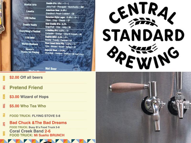 Central Standard Brewing Menu