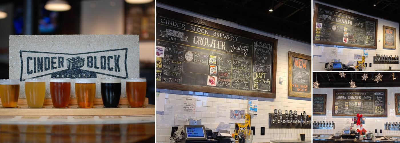 Cinder Block Brewery Menu