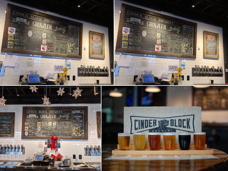 Cinder Block Brewery Menu