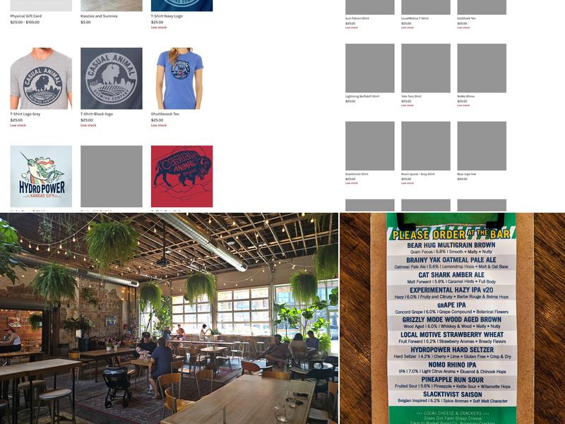 Casual Animal Brewing Co Menu