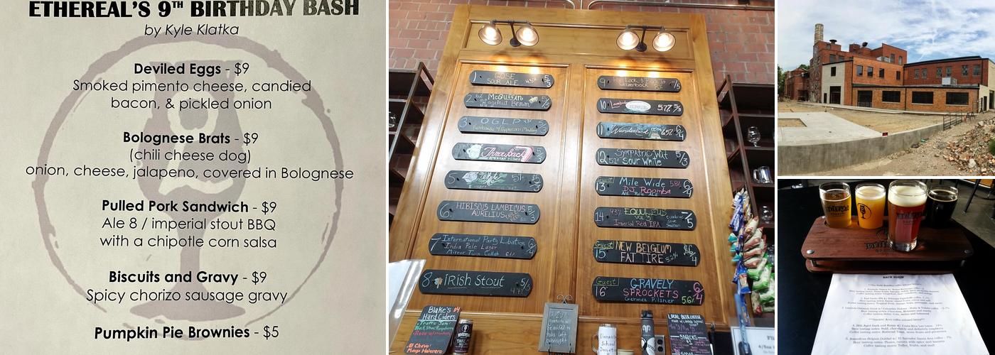 Ethereal Brewing Menu