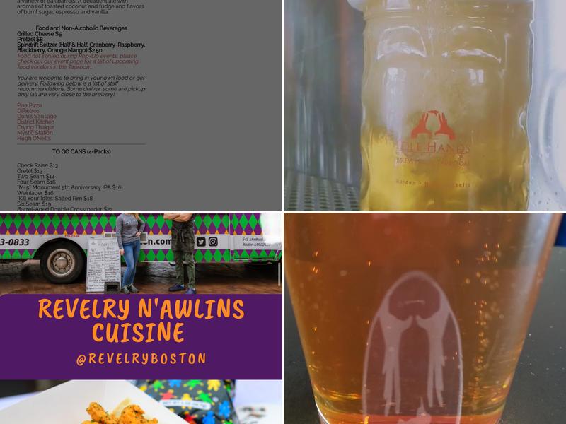 Idle Hands Craft Ales Menu