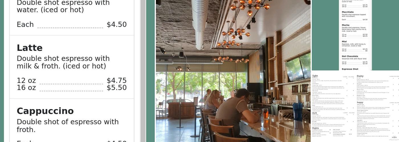 Brühaven Craft Company Menu