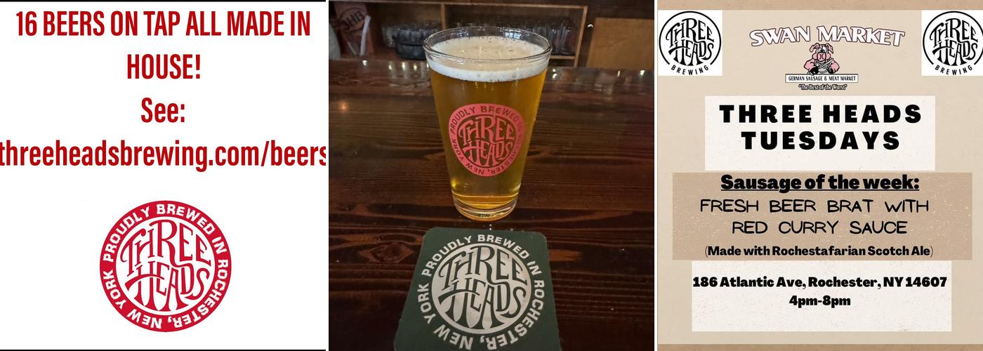 Three Heads Brewing Menu