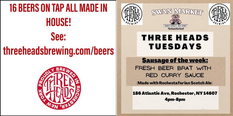 Three Heads Brewing Menu
