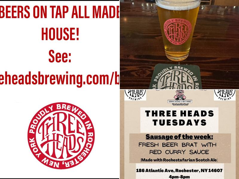 Three Heads Brewing Menu