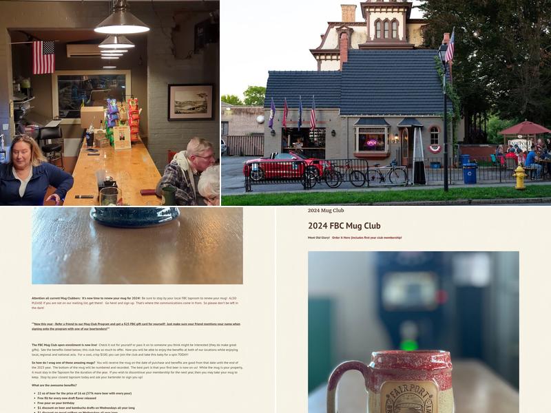 Fairport Brewing Company Menu