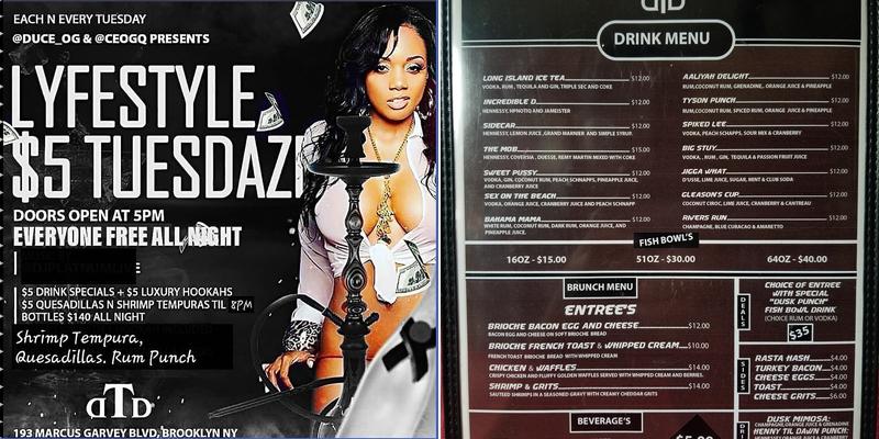 Dusk til Dawn Menu