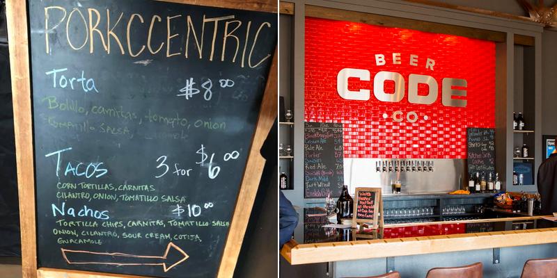 Code Beer Company Menu