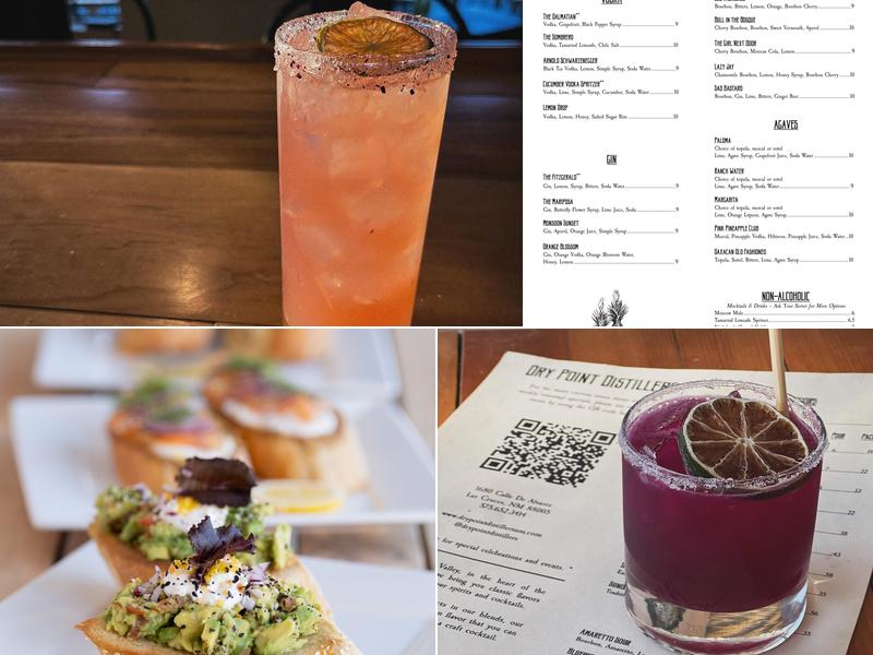 Dry Point Distillers Menu