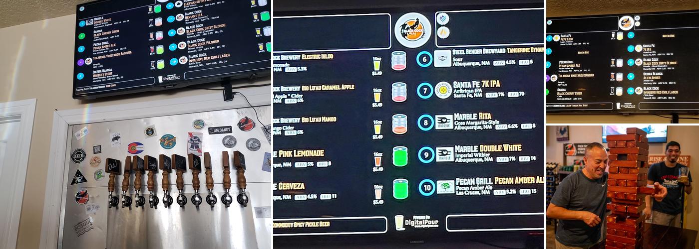 Black Cock Brewery Menu