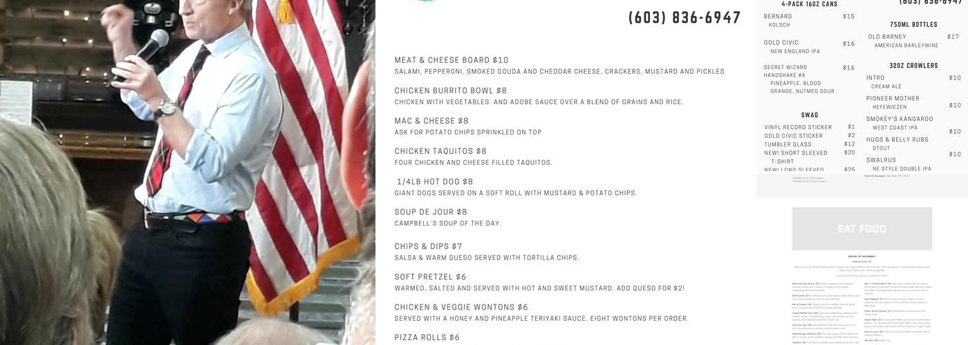 To Share Brewing Company Menu