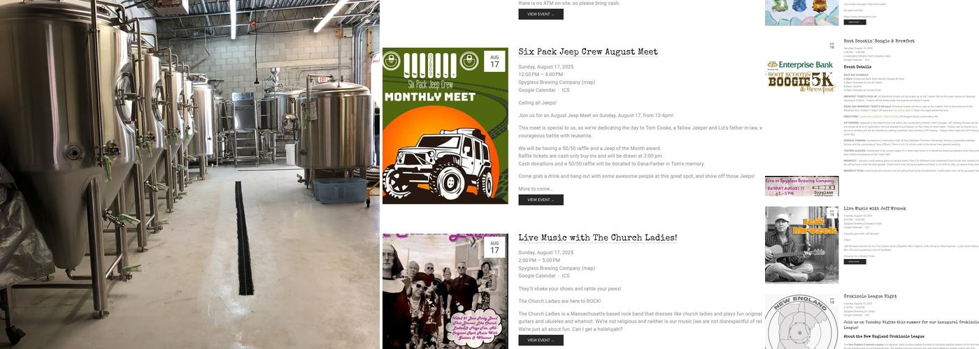 Spyglass Brewing Company Menu