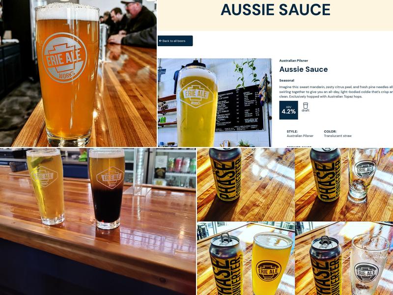 Erie Ale Works Menu