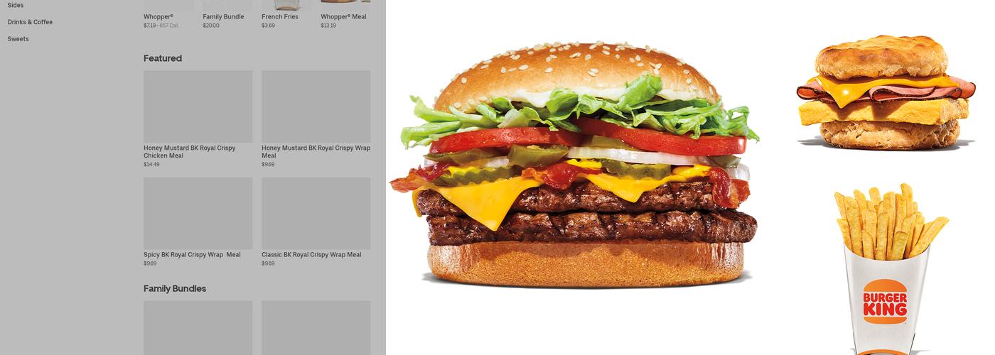 Burger King Menu