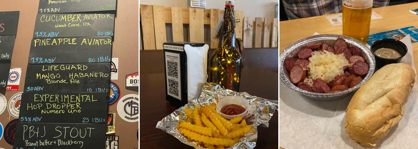 Working Class Brewery Menu