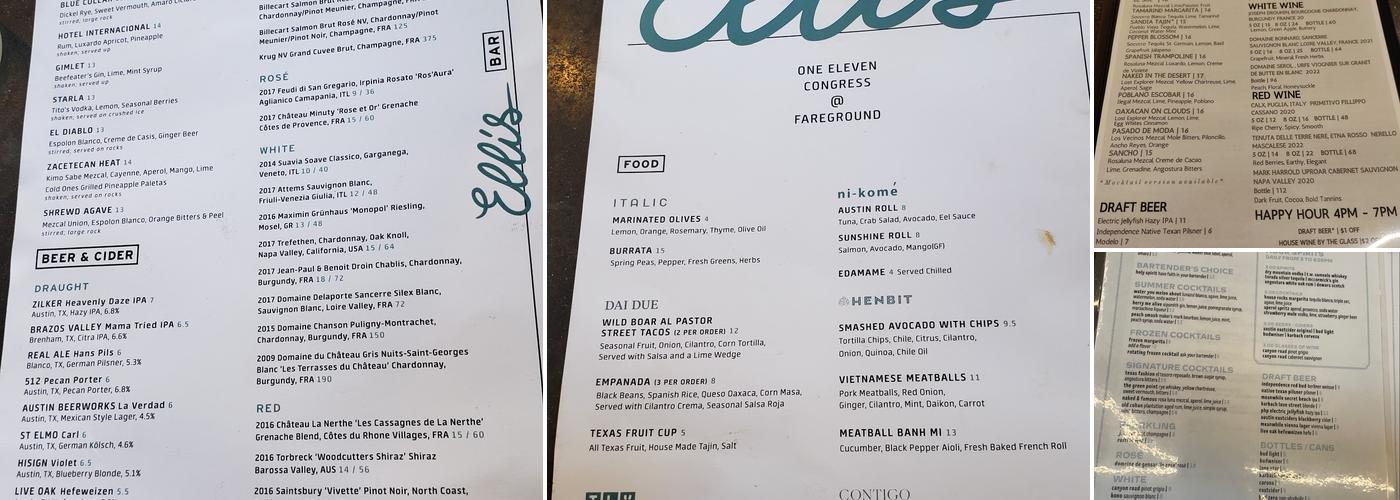 Ellis Menu