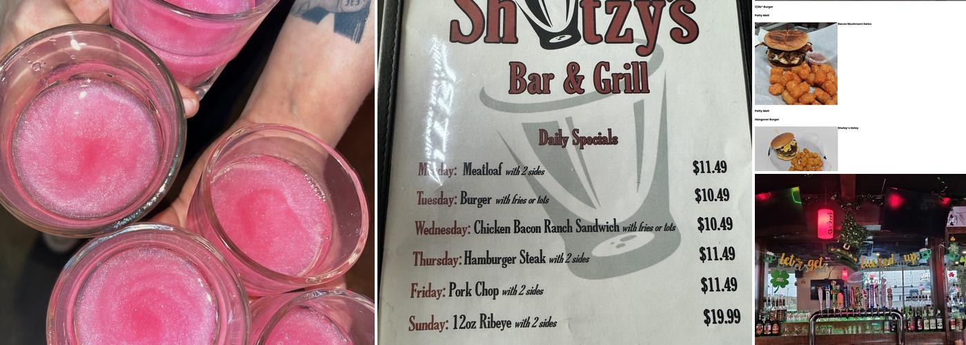 Shotzys Bar & Grill Menu