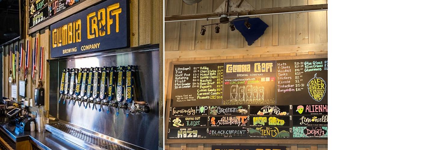 Columbia Craft Brewing Company Menu