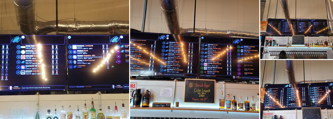 Deep Space Brewing Menu