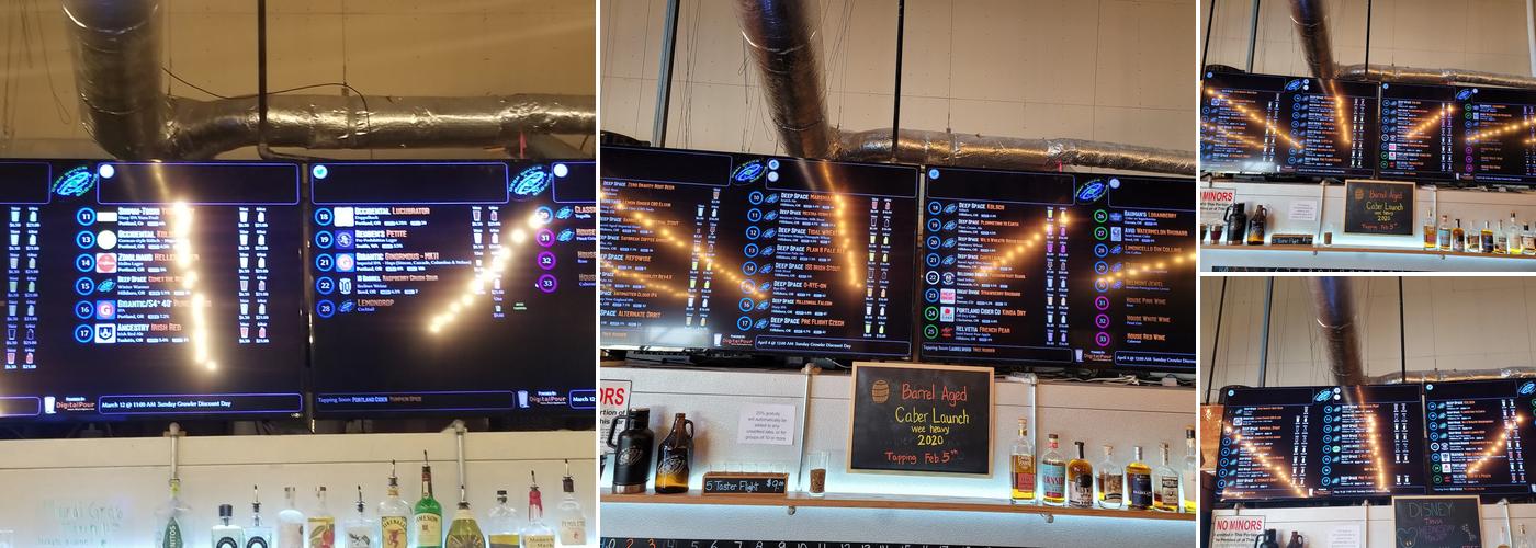 Deep Space Brewing Menu