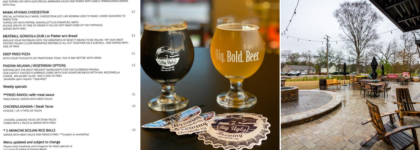 Big Ugly Brewing Menu
