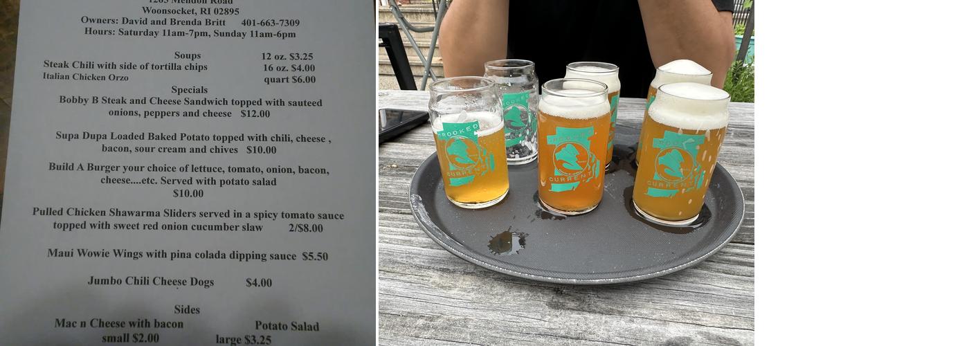 Crooked Current Brewery Menu