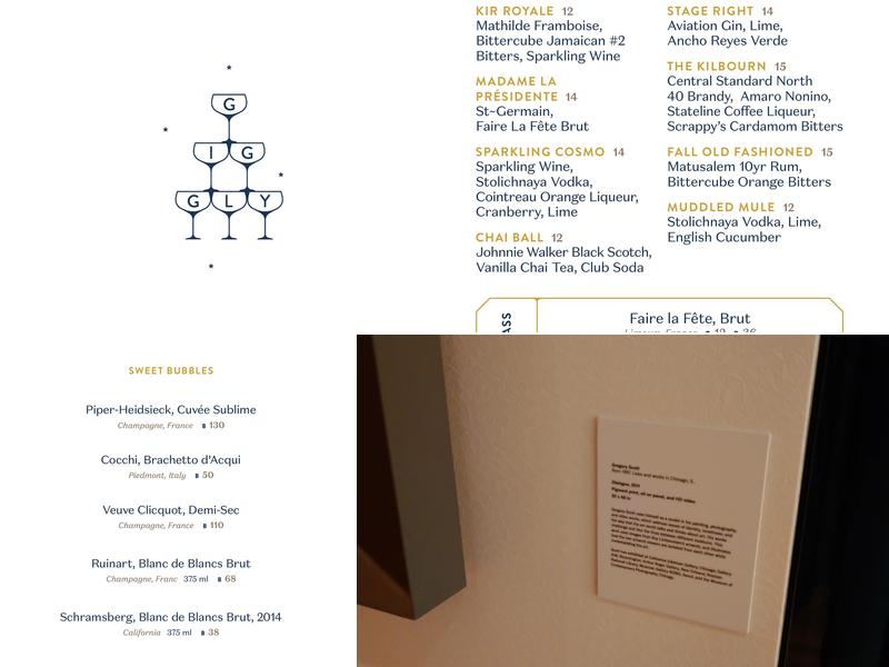 Giggly at Saint Kate Menu