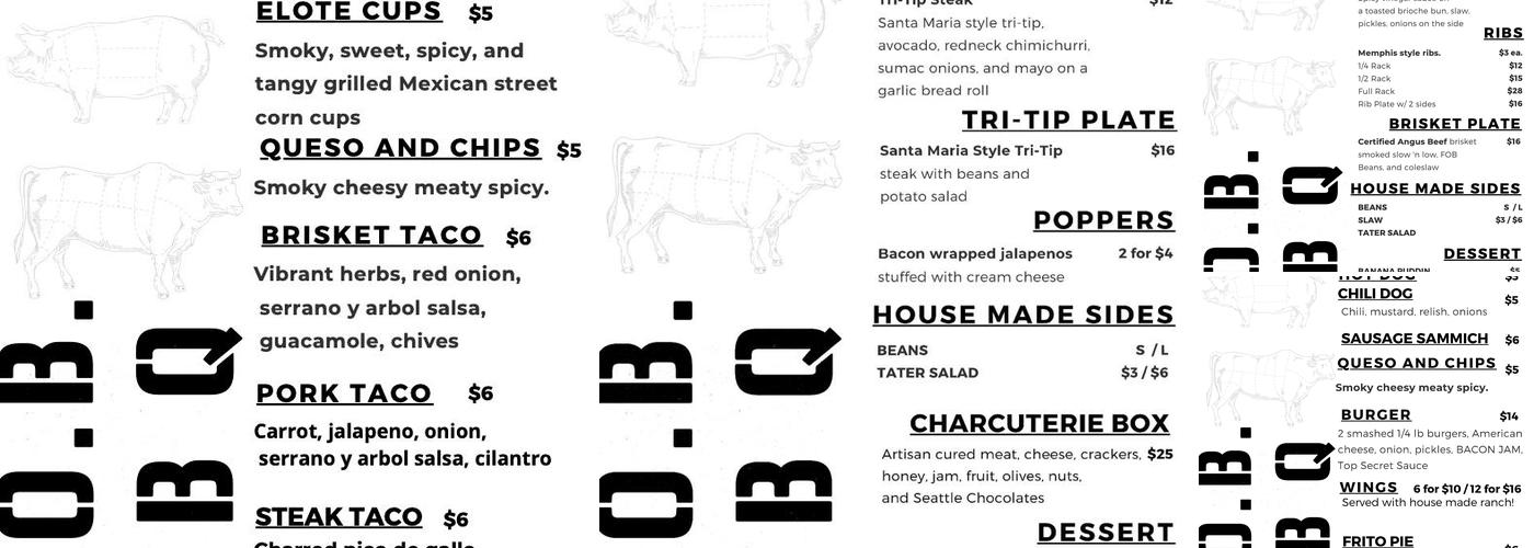 FOB Forward Operating Base Brewing Menu