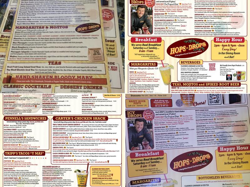 Hops n Drops Menu