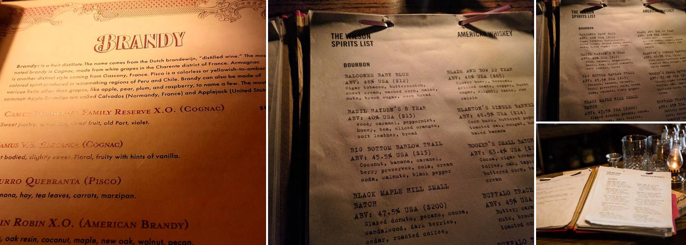 Wilson & Wilson Private Detective Agency Menu