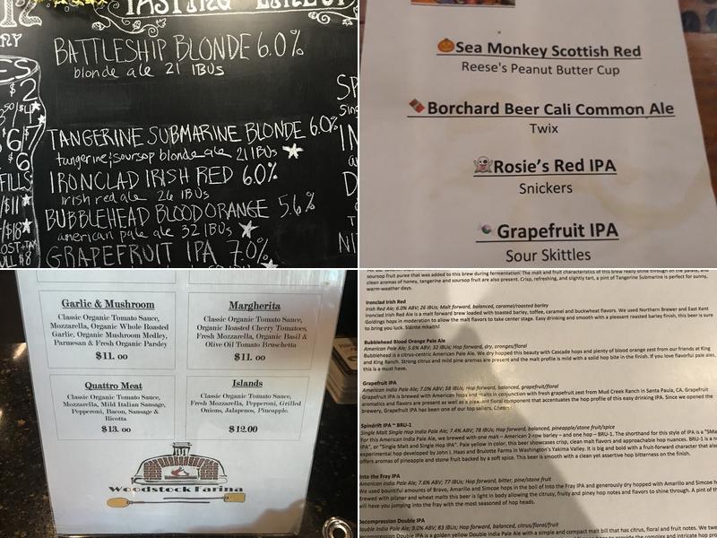 Poseidon Brewing Company Menu