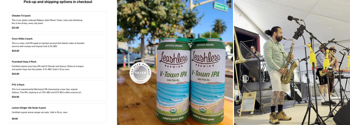 Leashless Brewing Menu