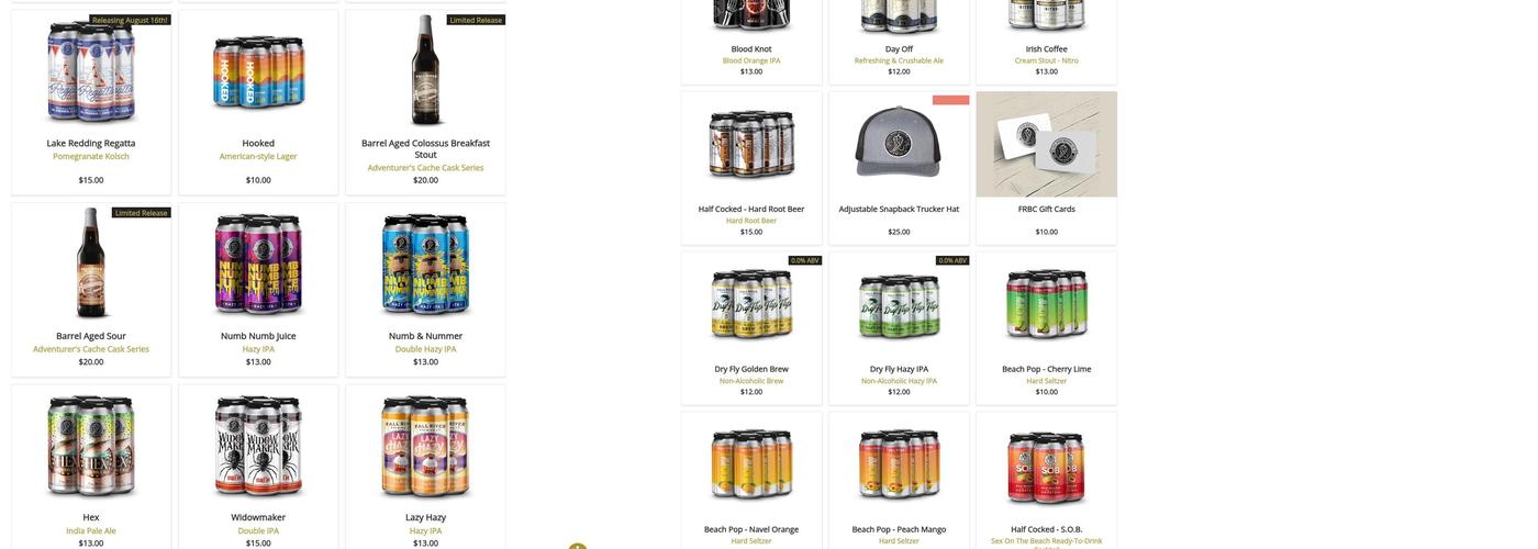 Fall River Brewing Co. Brewery Menu