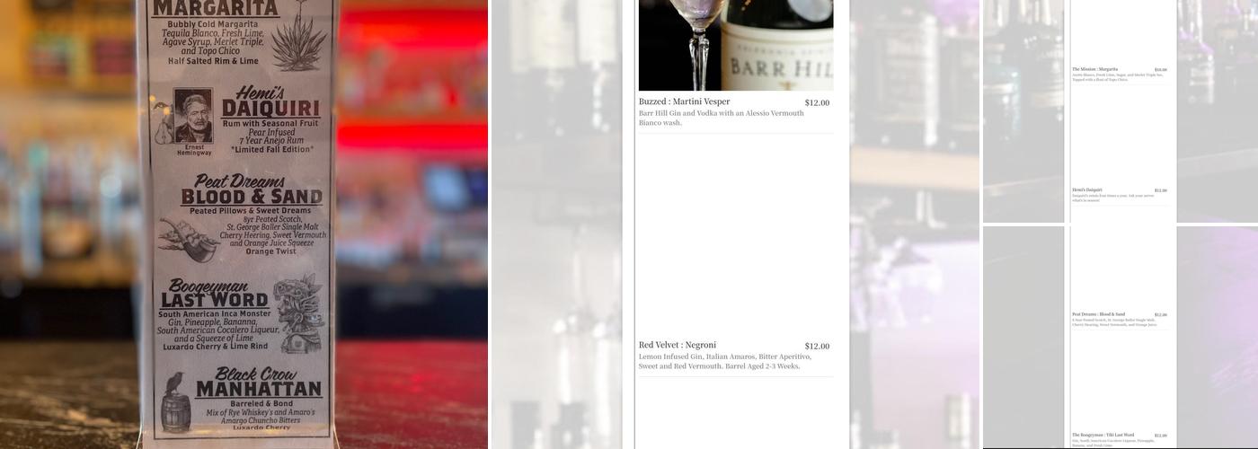 Mission West Menu